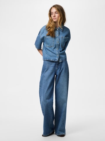 Pieces Jeans-Hemd in Blau