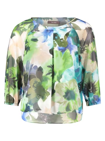 Vera Mont Bluse in Grün/ Hellblau/ Grau