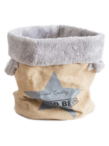 Ferribiella Kuschelsack in Beige/ Grau - (H)38 x Ø 29 cm