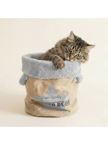 Ferribiella Kuschelsack in Beige/ Grau - (H)38 x Ø 29 cm
