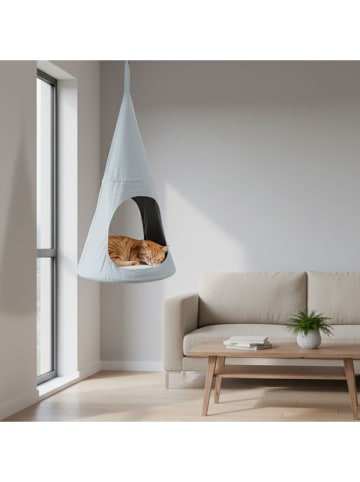 Ferribiella Katzen-Hängematte in Hellblau - (H)82 x Ø 44 cm