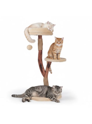 Petisimmo Krabpaal beige/bruin - (B)46 x (H)86 x (D)40 cm