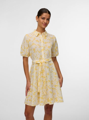 Vero Moda Jurk wit/geel