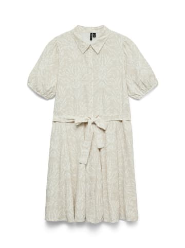 Vero Moda Jurk beige/wit