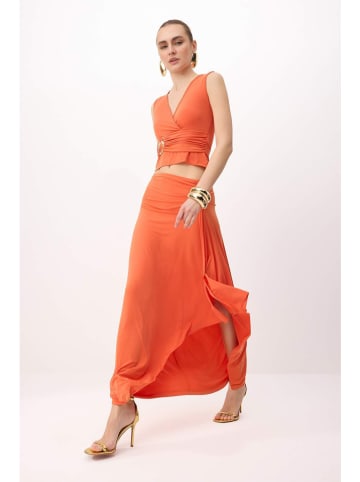 trendyol 2-delige outfit oranje