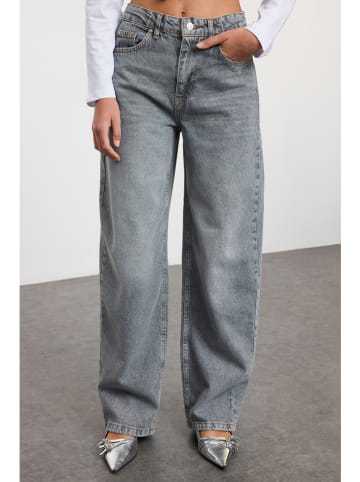 trendyol Spijkerbroek - Baggy fit - blauw