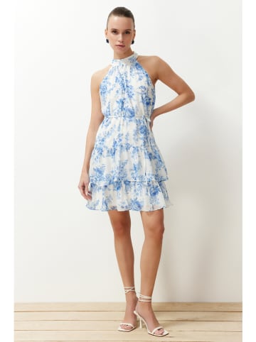 trendyol Jurk wit/lichtblauw