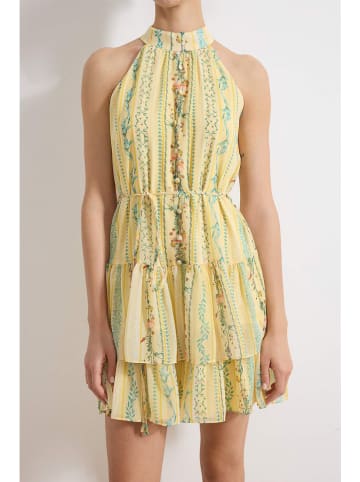 trendyol Jurk geel/turquoise