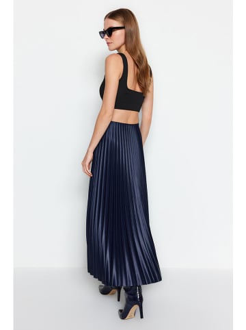 trendyol Plissérok donkerblauw