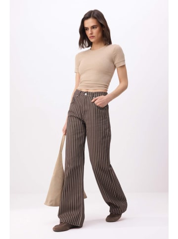 trendyol Spijkerbroek - comfort fit - bruin