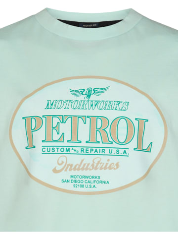 Petrol Industries Koszulka w kolorze zielonym