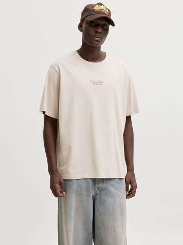 Jack & Jones Koszulka "Art" w kolorze beżowym