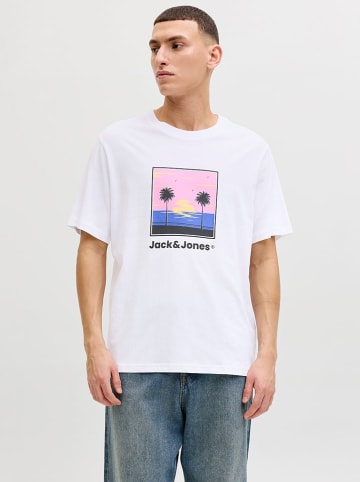 Jack & Jones Koszulka "Perry" w kolorze białym
