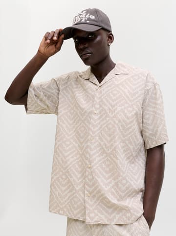 Jack & Jones Blouse "Milo" - loose fit - beige
