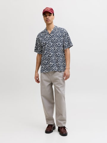Jack & Jones Blouse "Milo" - loose fit - donkerblauw