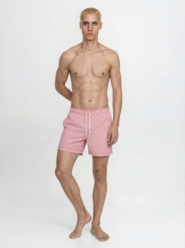Jack & Jones Badeshorts "Maui" in Rot/ Weiß