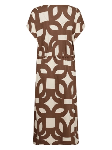 soyaconcept Kleid in Creme/ Hellbraun