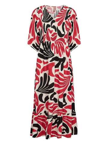 soyaconcept Kleid in Creme/ Rot