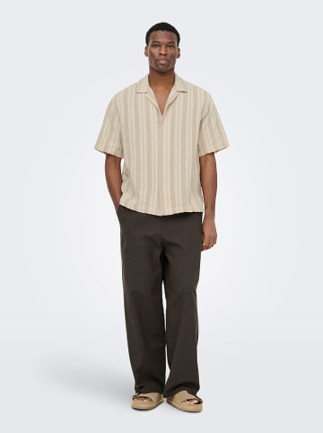 ONLY & SONS Hemd "Onswalker" - Relaxed fit - in Beige