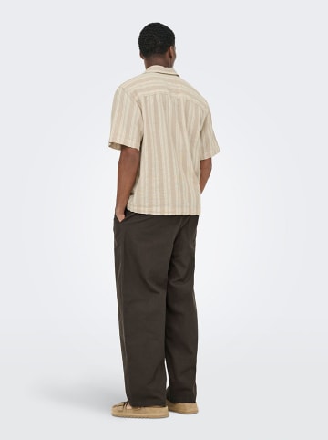 ONLY & SONS Koszula "Onswalker" - Relaxed fit - w kolorze beżowym