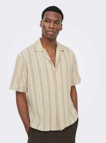 ONLY & SONS Hemd "Onswalker" - Relaxed fit - in Beige