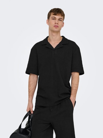 ONLY & SONS Koszulka polo "Onsaustin" w kolorze czarnym