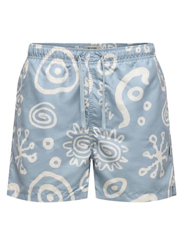 ONLY & SONS Zwemshorts "Onsprint" lichtblauw
