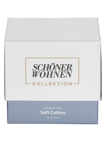 Schöner Wohnen Kollektion Duftkerze "Soft Cotton" in Hellblau - 109 g