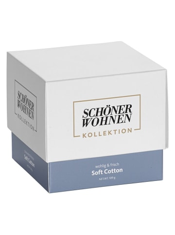 Schöner Wohnen Kollektion Duftkerze "Soft Cotton" in Hellblau - 109 g