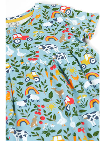 Frugi Jurk "Tallie" lichtblauw/meerkleurig