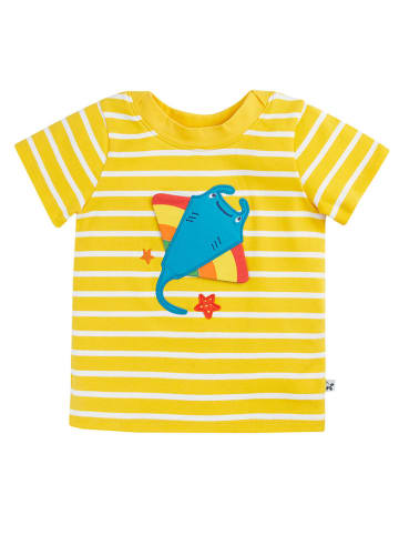 Frugi Shirt in Gelb/ Weiß
