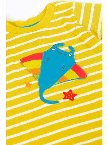Frugi Koszulka w kolorze żółto-białym