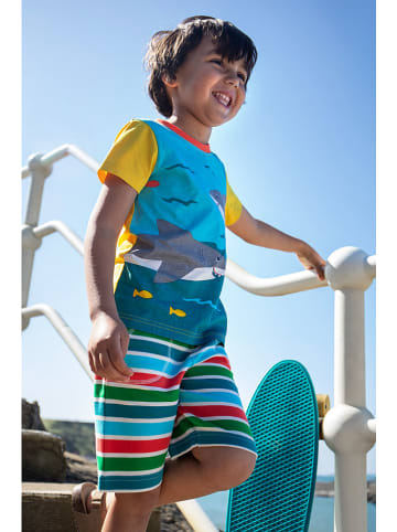 Frugi Shirt in Blau/ Gelb/ Bunt