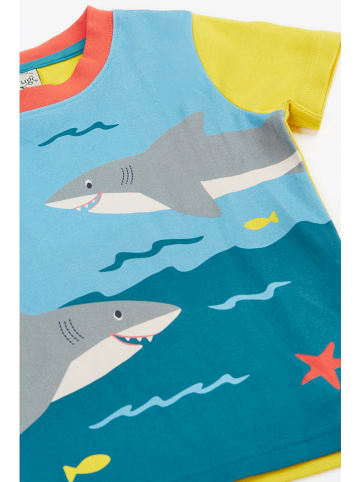 Frugi Shirt in Blau/ Gelb/ Bunt