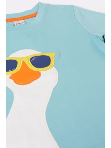 Frugi Shirt in Hellblau/ Weiß