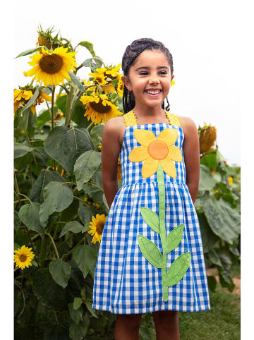 Frugi Jurk "Daisy" blauw/geel
