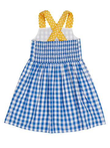 Frugi Kleid "Daisy" in Blau/ Gelb