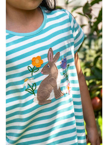 Frugi Shirt in Hellblau/ Weiß
