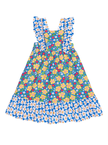 Frugi Kleid "Audrey" in Blau/ Bunt