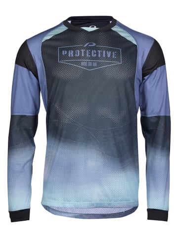 Protective Functionele longsleeve "Neon Moon" blauw