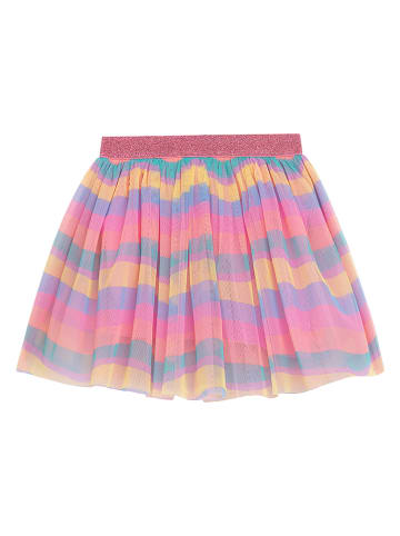 Danamade Jurk roze/geel/lichtblauw