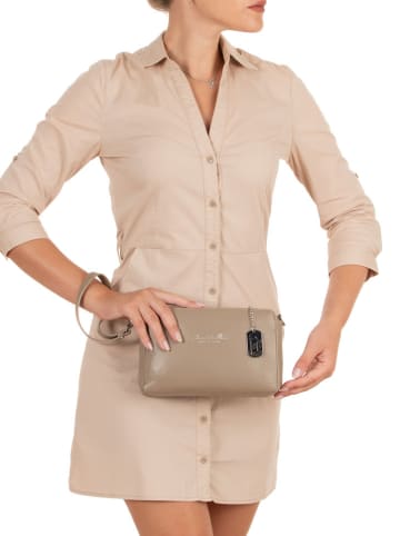 Anna Morellini Leren clutch "Idalia" beige - (B)24 x (H)16 x (D)9 cm