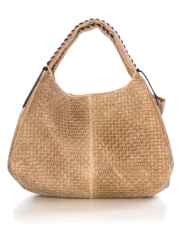 Leder-Shopper "Pitigliano" in Beige - (B)41 x (H)34 x (T)30 cm