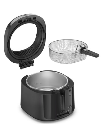 Tefal Fritteuse "Vison" in Schwarz/ Silber