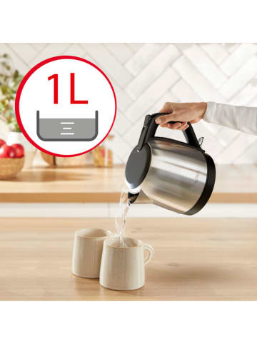 Tefal Waterkoker "Subito 5 Mini" zilverkleurig/zwart - 1 l