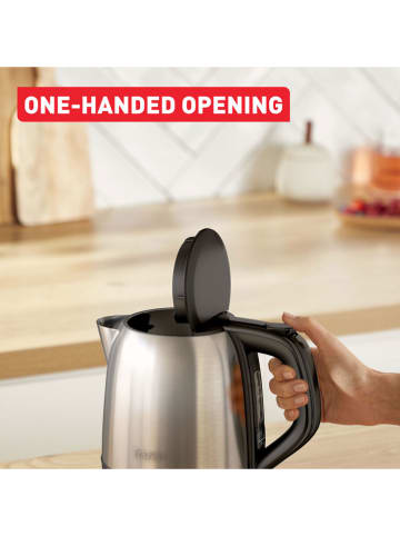 Tefal Wasserkocher "Subito 5 Mini" in Silber/ Schwarz - 1 l