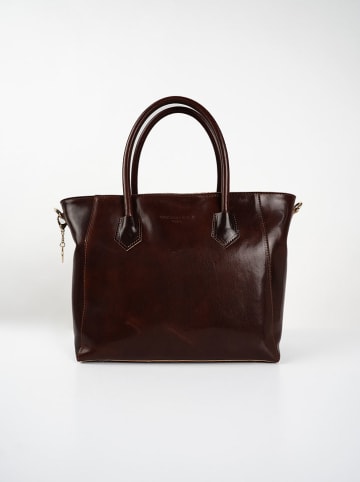 Christian Laurier Leder-Schultertasche "Aurora" in Braun - (B)39 x (H)27 x (T)13 cm