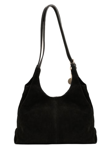Christian Laurier Leder-Schultertasche "Sierra" in Schwarz - (B)37 x (H)22 x (T)14 cm