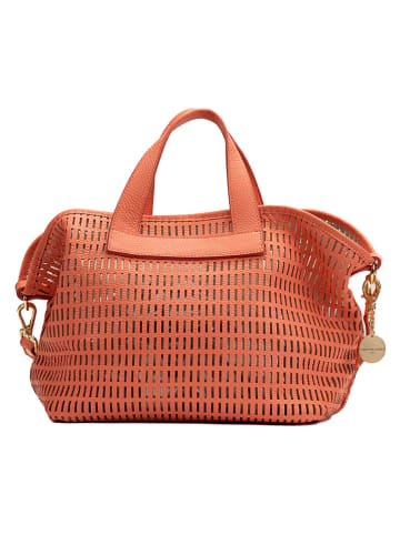 Christian Laurier Leder-Henkeltasche "Soleil" in Lachs - (B)42 x (H)25 x (T)14,5 cm
