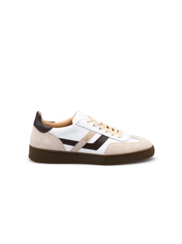 LLOYD Leder-Sneakers in Weiß/ Beige/ Schwarz
